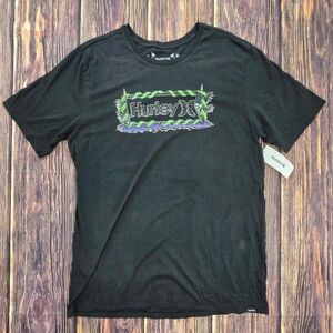 Hurley NWT Men's Pre-Shrunk Black Printed Tee